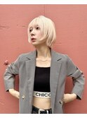 ハイトーンボブ☆ブリーチカラー　【新宿】