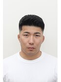 スキンフェードアイロンパーマショートスタイル