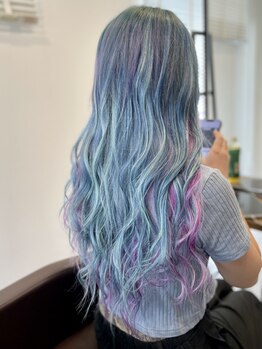 ヘアーアート ワンツースリー(HAIR ART 123)の写真/カラーとエクステの同時施術可能なクーポンあり！イメージチェンジに欠かせないトレンドカラーをご提案♪