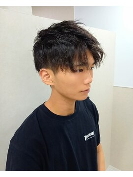 カルフールロコ キョウゴク八潮店(Carrefour LOCO) 【ウェーブアップバングショート】メンズは前髪フロント大切