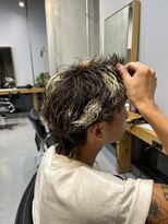 エリマ 調布(elima) 調布メンズデザインカラースパイキーウルフ20代ハイライト