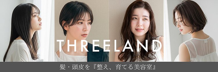 スリーランド(THREELAND)のサロンヘッダー