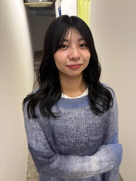 【COTAN nakaji】シースルーバング×透明感ブラック