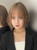 サンドイエナ 横浜店(sand yena)&nbsp;ボブディオリーブベージュ髪質改善縮毛矯正フェイスレイヤー