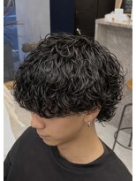 エッジ(EDGE)&nbsp;大分メンズ刈り上げマッシュ波巻きスパイラルパーマスタイル