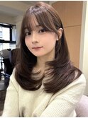 耳にかけても可愛いレイヤーカット/顔まわりレイヤー/大阪・梅田