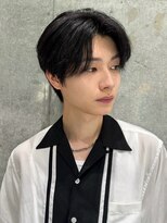 ジーナ オム 札幌(Zina Homme) 髪質改善*ニュアンスアッシュブラック*スーツ短髪【Zina札幌】