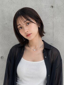 ゲイン(Gain) ショートカット×白髪ぼかし、ハイライト×縮毛矯正×髪質改善