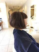 サロン ド コワフュールシェ トモ(salon de coiffure chez tomo)&nbsp;ボブコントラストカラー（トリプル）