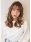 【神戸三宮】外国人風カラー+レイヤーカット ゆるふわカール