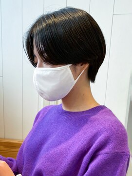 アイティー バイ アルバム 浦和店(IT by ALBUM) ハンサムショート_オリーブカラーハイライトカラー_ba306421