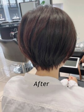 ラブクロムトーキョー オモテサンドウ(LOVECHROME OMOTESANDO) 大人ショート　髪質改善