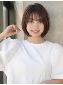 前髪あり小顔大人ボブ20代30代40代【AIN.表参道】川原大地