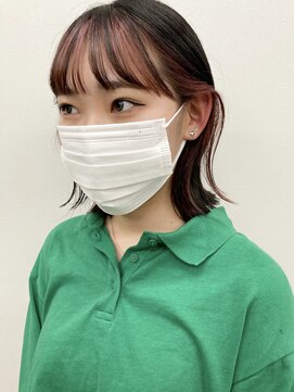 コード 四条河原町駅店(CHORD) 京都　河原町　ツートンカラー　切りっぱなし外ハネボブ