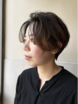 ニコナチカ(nico nachika) 大人可愛い20代30代40代センターパートショートボブ丸みショート