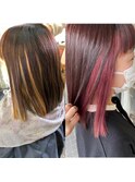女優CM髪×インナーカラー