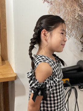 ヘアー エント(hair ENTO) 三つ編みアレンジ