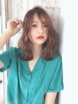 モニカ 横須賀中央店(Monica) デザインカラー/シルキーベージュ/グレージュカラー/斜めバング