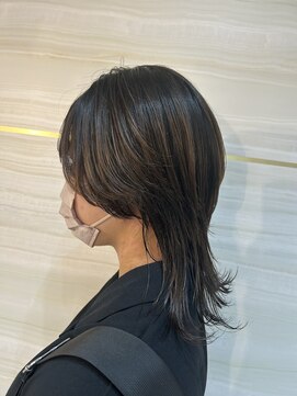 エルバイラビス 大宮(elu by lovis) SHUYA/マッシュウルフ/中性ウルフカット/前髪パーマ