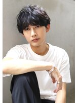 ブラン 梅田(Blanc)&nbsp;【Blanc】波巻き＿マッシュ＿黒髪＿ミディアム