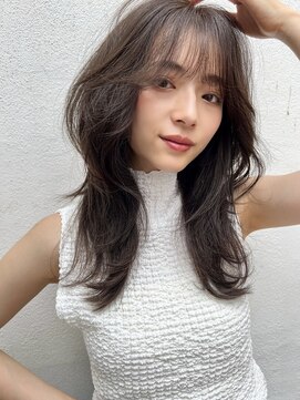 ロンド エスポワール 錦糸町(Lond espoir) 〇黒髪グレーベージュ韓国レイヤーロング前髪パーマ