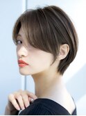 前髪なし大人ショート30代40代50代 【AIN.表参道】川原大地