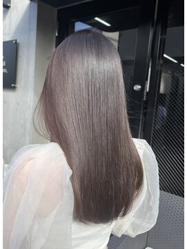 艶ストレート　アッシュブラウン