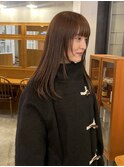 【野崎】顔まわりウルフ ぱつっとロブ