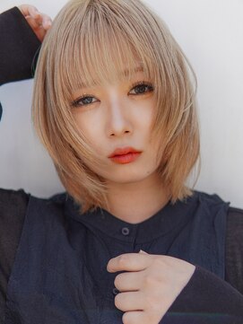 ミンクス渋谷スマートサロン(MINX shibuya smart salon) シアーカラー ショート 姫カット ダークアッシュ 魅力倍増カール