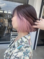 ナンバー 竪町(number+)&nbsp;20代30代大人かわいいインナカラーベビーピンク