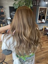 ロイズ ヘアデザイン アンド スパ(LOES) オリーブベージュ×ミルクティーベージュ×レイヤーカット