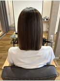 切りっぱなしボブ