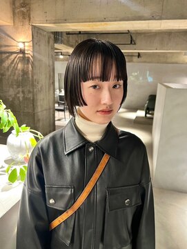 リール(rire) デザインカラーレイヤーカットウェットヘア夏オリーブベージュ