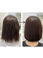 サロンドノア(Salon de NoA)&nbsp;ミディアムボブ×縮毛矯正