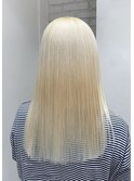 ブリーチのみで作る抜きっぱなしブロンド