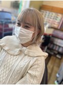 韓国風ブリーチヘア