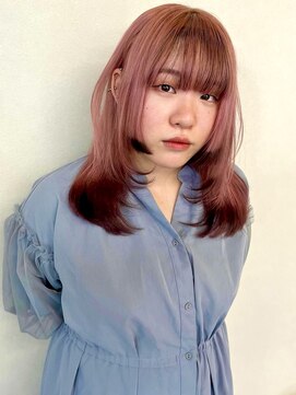 ロチカバイドールヘアー 心斎橋(Rotika by Doll hair) 姫レイヤー×裾カラー×前髪インナー