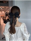 【タイトポニーテール】結婚式/二次会//銀座/ヘアセット/成人式