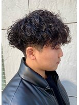 ジーニー 新百合ヶ丘(Genie) フェザーパーマサーフカール刈り上げセンターパート