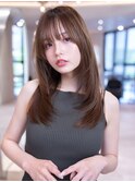 レイヤーカット/顔まわり/韓国ヘア/小顔/20代30代大人かわいい
