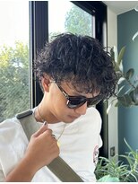 ビハインドザカーテン(BEHIND THE CURTAIN)&nbsp;【初めての方にオススメ】メンズウルフ×波巻きパーマ