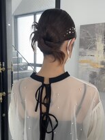 ウル 岡山駅店(ULu.)&nbsp;結婚式ヘア二次会ヘア編みおろしカチモリシニヨン岡山ヘアセット