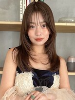 ニモ(NIMO.) ハイトーンピンクベージュ/Wカラー/レイヤースタイル