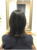 40代50代60代/外ハネボブ/黒髪ストレート/大人ボブ