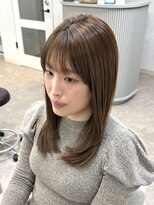 ルフトバイアンビエンテ(Luft by ambiente) 顔まわりカット ベージュカラー