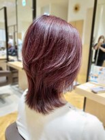 ユニックス イオンモール川口前川店(UNIX)&nbsp;【40代髪型・50代髪型】大人ハイレイヤーウルフ×カシスピンク
