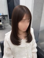 ヴィヒタ 川越 本川越(VIHTA.)&nbsp;透明感ベージュカラー×ミディアムレイヤーカット川越本川越