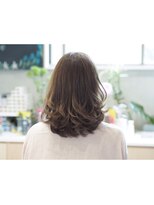 ブーケブラン(BOUQUET BLANC) グレージュカラーとデジタルパーマ