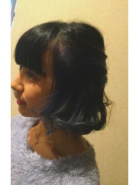 ジプソ(Gypso Hair salon) インナーカラースモーキーブルー
