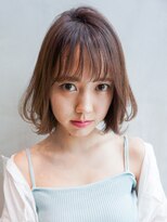 アイティー バイ アルバム 中野店(IT by ALBUM)&nbsp;キュートボブ_オリーブカラーハイライトカラー_27744